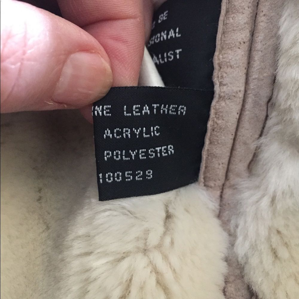 Warm leather jacket by Steve Madden size large - Picture 4 of 5